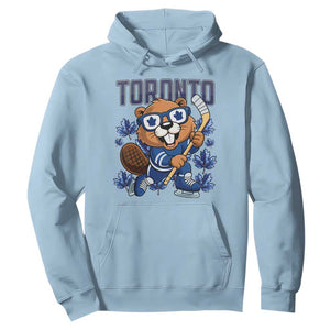 Toronto Ice Hockey Beaver Hoodie Canadian Pride Gift TS12 Light Blue Print Your Wear