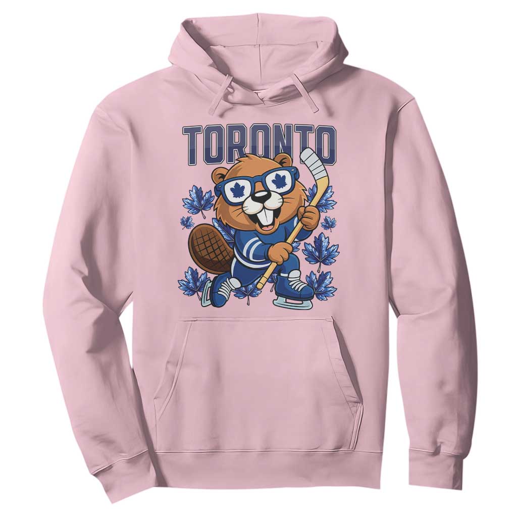 Toronto Ice Hockey Beaver Hoodie Canadian Pride Gift TS12 Light Pink Print Your Wear