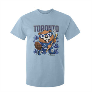 Toronto Ice Hockey Beaver T Shirt For Kid Canadian Pride Gift TS12 Light Blue Print Your Wear