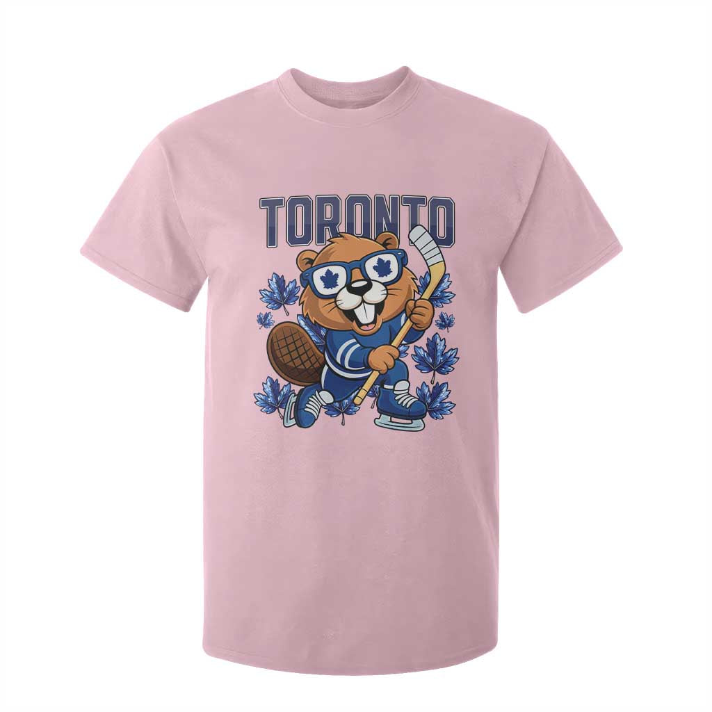 Toronto Ice Hockey Beaver T Shirt For Kid Canadian Pride Gift TS12 Light Pink Print Your Wear