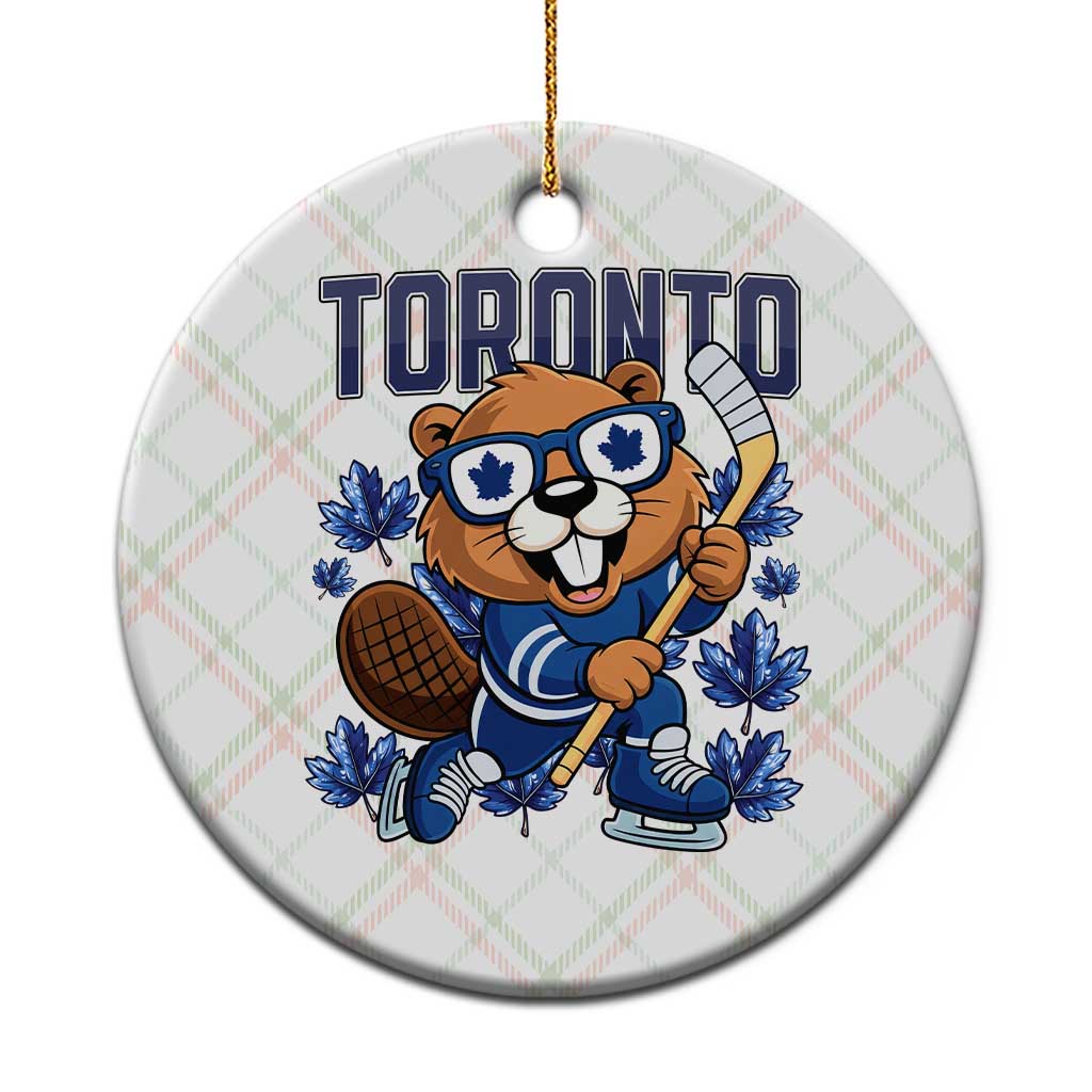 Toronto Ice Hockey Beaver Ceramic Ornament Canadian Pride Gift TS12 1pc Christmas Plaid Print Your Wear
