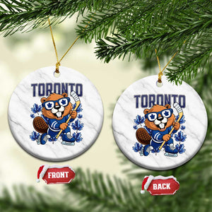 Toronto Ice Hockey Beaver Ceramic Ornament Canadian Pride Gift TS12 1pc White Marble Print Your Wear