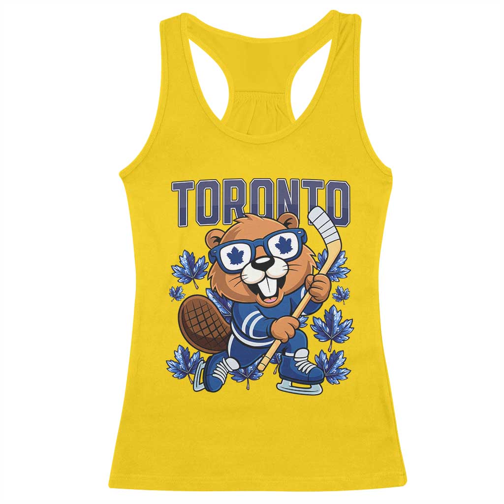 Toronto Ice Hockey Beaver Racerback Tank Top Canadian Pride Gift TS12 Daisy Print Your Wear