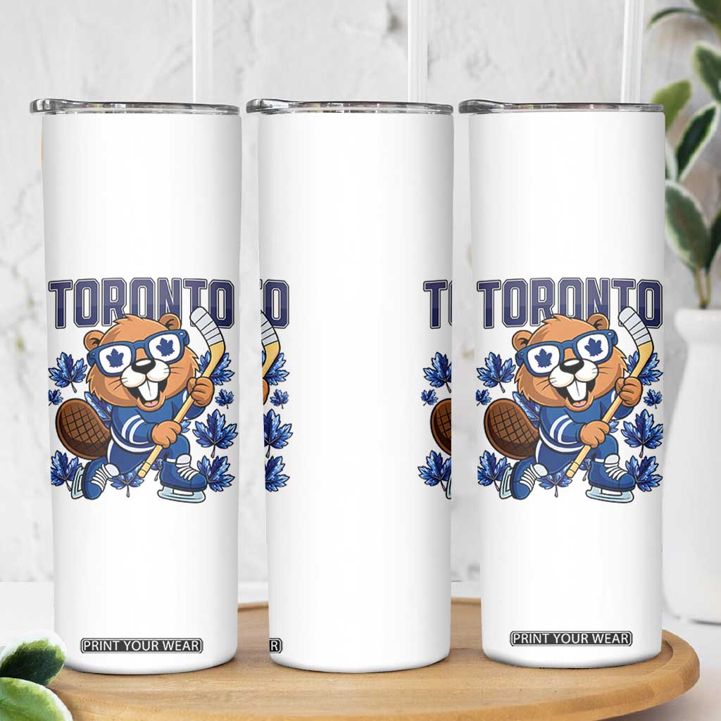 Toronto Ice Hockey Beaver Skinny Tumbler Canadian Pride Gift TS12 Print Your Wear