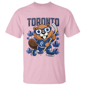 Toronto Ice Hockey Beaver T Shirt Canadian Pride Gift TS12 Light Pink Print Your Wear