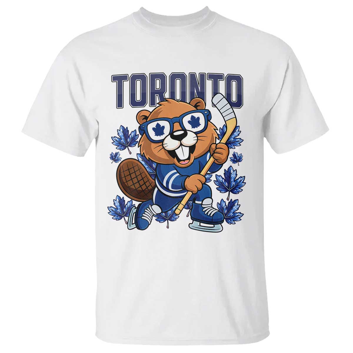 Toronto Ice Hockey Beaver T Shirt Canadian Pride Gift TS12 White Print Your Wear