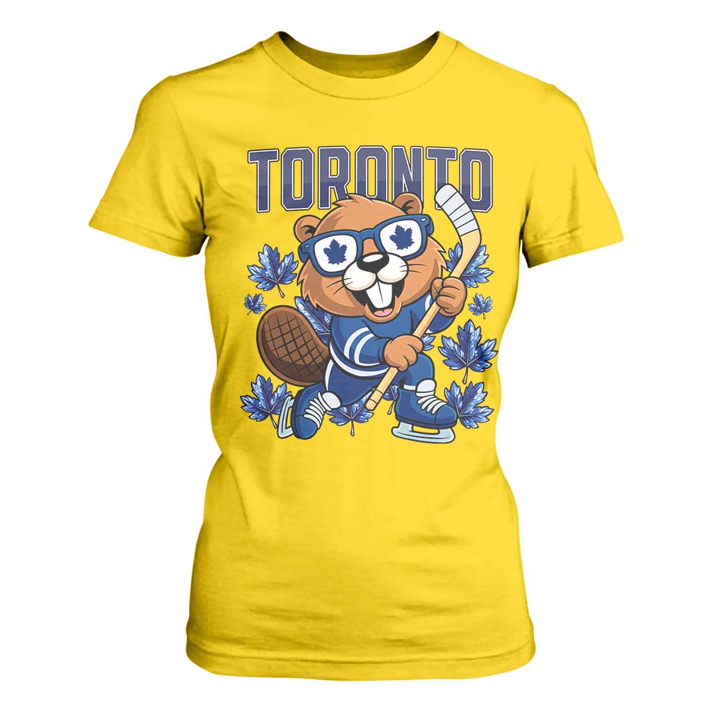 Toronto Ice Hockey Beaver T Shirt For Women Canadian Pride Gift TS12 Daisy Print Your Wear