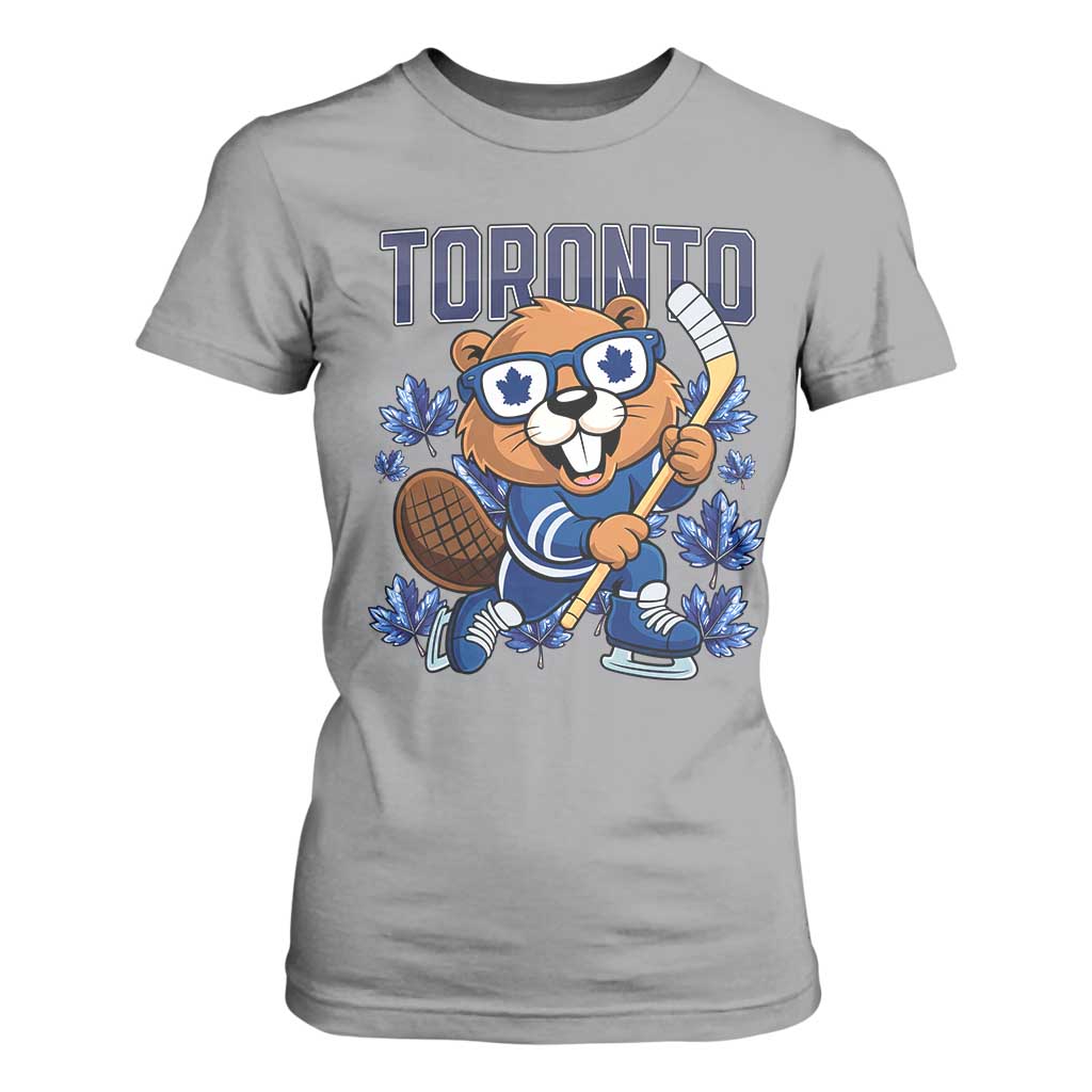 Toronto Ice Hockey Beaver T Shirt For Women Canadian Pride Gift TS12 Sport Gray Print Your Wear