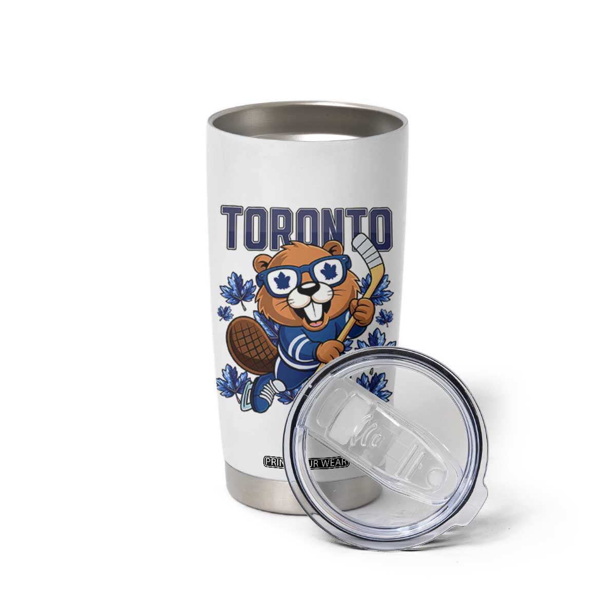 Toronto Ice Hockey Beaver Tumbler Cup Canadian Pride Gift TS12 Print Your Wear