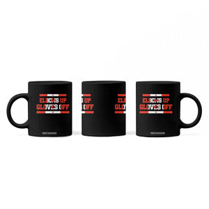 Elbows Up Gloves Off Coffee Mug Canadian Ice Hockey Lover Gift TS12 Print Your Wear