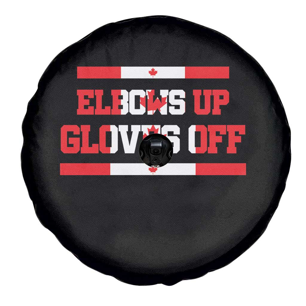 Elbows Up Gloves Off Spare Tire Cover Canadian Ice Hockey Lover Gift TS12 Print Your Wear