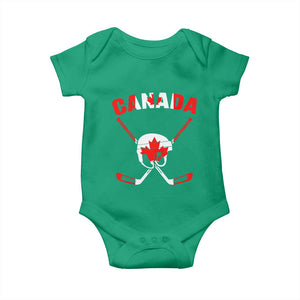 Canada Hockey Fan Ice Hockey Gear Red White Gift Baby Onesie TS12 Irish Green Print Your Wear