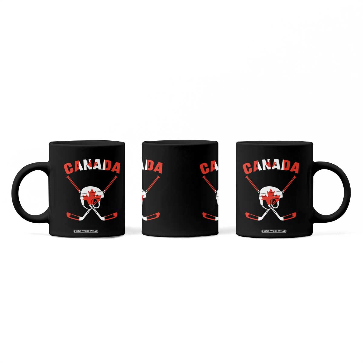 Canada Hockey Fan Ice Hockey Gear Red White Gift Coffee Mug TS12 Print Your Wear