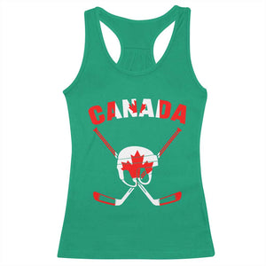 Canada Hockey Fan Ice Hockey Gear Red White Gift Racerback Tank Top TS12 Irish Green Print Your Wear