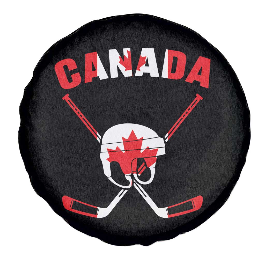 Canada Hockey Fan Ice Hockey Gear Red White Gift Spare Tire Cover TS12 Print Your Wear