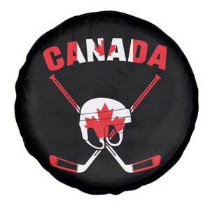 Canada Hockey Fan Ice Hockey Gear Red White Gift Spare Tire Cover TS12 Print Your Wear