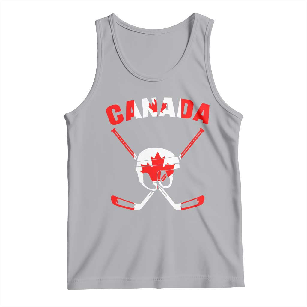 Canada Hockey Fan Ice Hockey Gear Red White Gift Tank Top TS12 Athletic Heather Print Your Wear