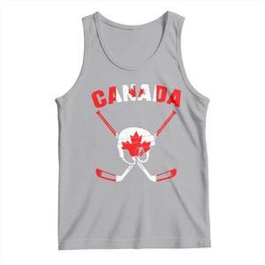 Canada Hockey Fan Ice Hockey Gear Red White Gift Tank Top TS12 Athletic Heather Print Your Wear