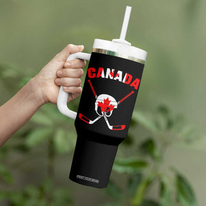 Canada Hockey Fan Ice Hockey Gear Red White Gift Tumbler With Handle TS12 Print Your Wear