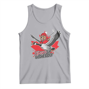 Elbows Up Gloves Off Tank Top Canadian Ice Hockey Beaver Gift TS12 Athletic Heather Print Your Wear