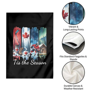Christmas Canada Ice Hockey Lover Garden Flag Tis The Season TS12 Print Your Wear