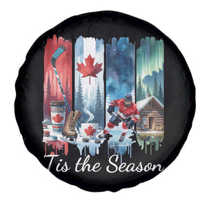 Christmas Canada Ice Hockey Lover Spare Tire Cover Tis The Season TS12 Print Your Wear