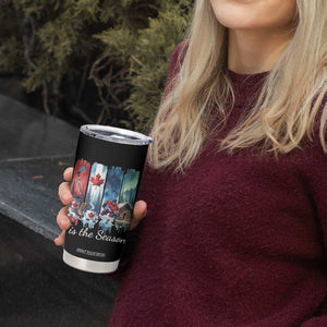 Christmas Canada Ice Hockey Lover Tumbler Cup Tis The Season TS12 Print Your Wear