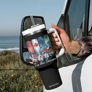 Christmas Canada Ice Hockey Lover Tumbler With Handle Tis The Season TS12 Print Your Wear