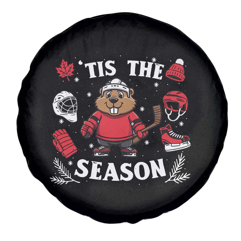 Canadian Ice Hockey Beaver Spare Tire Cover Tis The Season Holiday Gift TS12 Print Your Wear