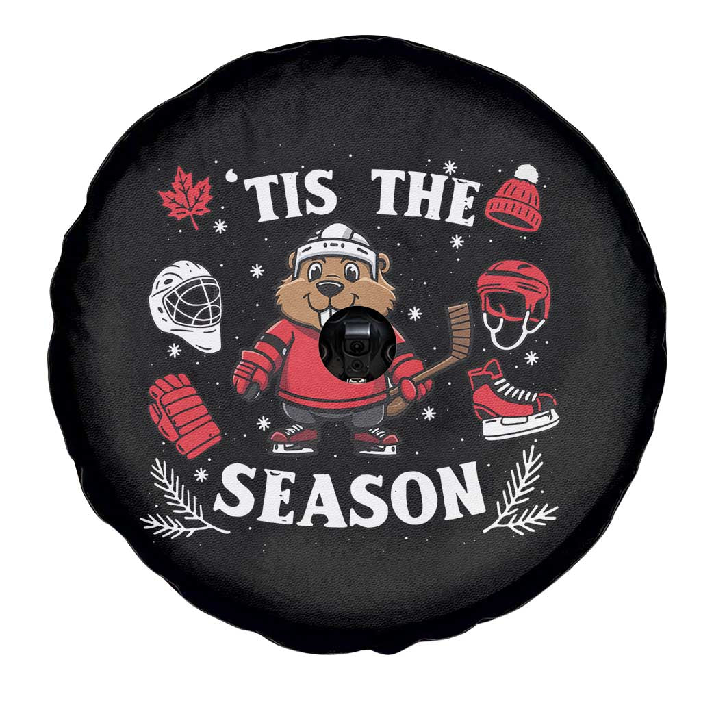 Canadian Ice Hockey Beaver Spare Tire Cover Tis The Season Holiday Gift TS12 Print Your Wear