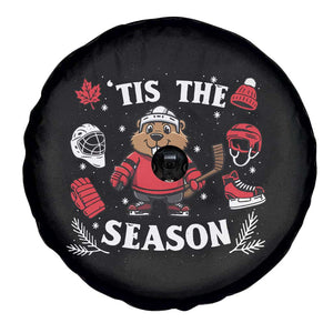 Canadian Ice Hockey Beaver Spare Tire Cover Tis The Season Holiday Gift TS12 Print Your Wear