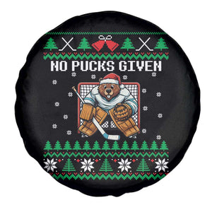 Ugly Christmas Sweater Beaver Ice Hockey Goalie Spare Tire Cover No Pucks Given TS12 Print Your Wear