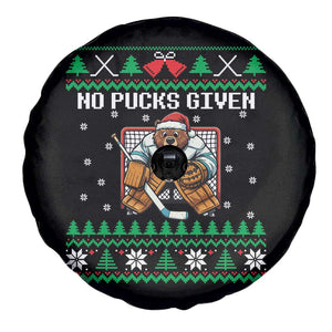 Ugly Christmas Sweater Beaver Ice Hockey Goalie Spare Tire Cover No Pucks Given TS12 Print Your Wear