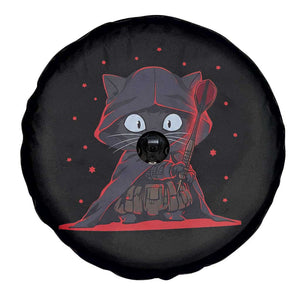 Funny Cat Vader Kitten Playing Darts Spare Tire Cover Space Scifi Dartist Gift TS12 Print Your Wear