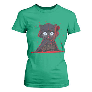 Funny Cat Vader Kitten Playing Darts T Shirt For Women Space Scifi Dartist Gift TS12 Irish Green Print Your Wear