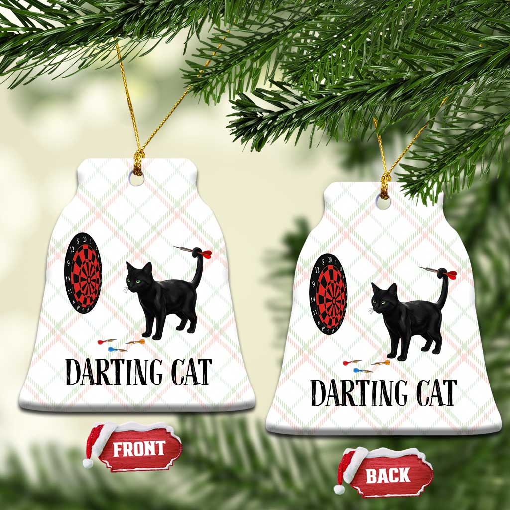 Funny Black Cat Darts Player Ceramic Ornament Darting Cat Dartist Gift TS12 Print Your Wear