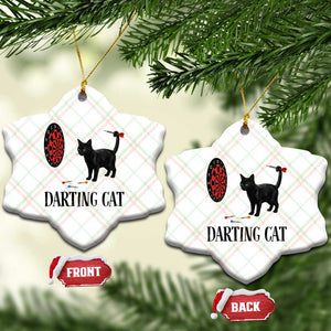 Funny Black Cat Darts Player Ceramic Ornament Darting Cat Dartist Gift TS12 Print Your Wear
