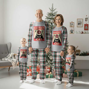 Black Cat Dart Thrower Plaid Pajama Set Cat Lover Dartist Gift TS12 Christmas Plaid Print Your Wear