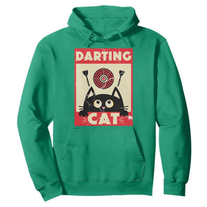 Black Cat Dart Thrower Hoodie Cat Lover Dartist Gift TS12 Irish Green Print Your Wear