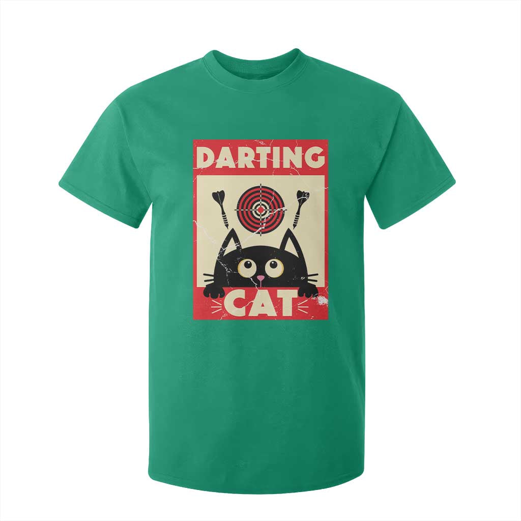 Black Cat Dart Thrower T Shirt For Kid Cat Lover Dartist Gift TS12 Irish Green Print Your Wear
