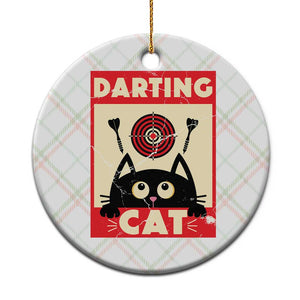 Black Cat Dart Thrower Ceramic Ornament Cat Lover Dartist Gift TS12 1pc Christmas Plaid Print Your Wear