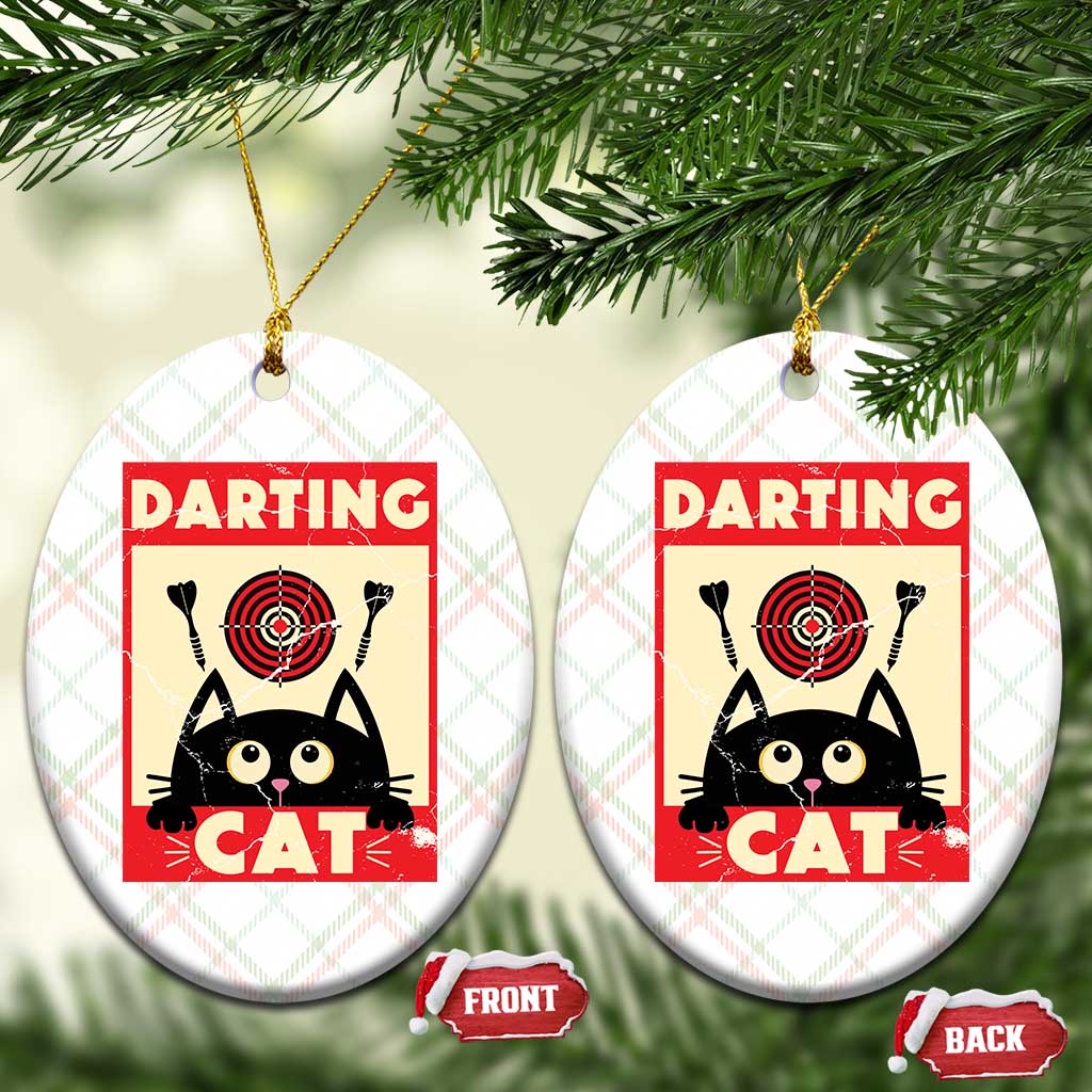 Black Cat Dart Thrower Ceramic Ornament Cat Lover Dartist Gift TS12 Print Your Wear