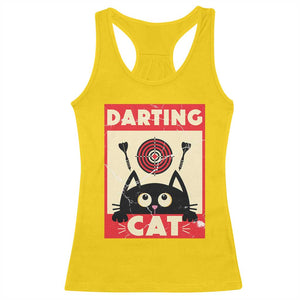 Black Cat Dart Thrower Racerback Tank Top Cat Lover Dartist Gift TS12 Daisy Print Your Wear