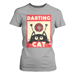 Black Cat Dart Thrower T Shirt For Women Cat Lover Dartist Gift TS12 Sport Gray Print Your Wear