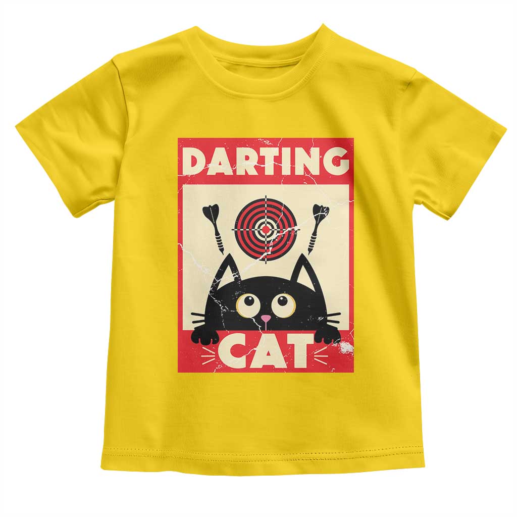 Black Cat Dart Thrower Toddler T Shirt Cat Lover Dartist Gift TS12 Daisy Print Your Wear