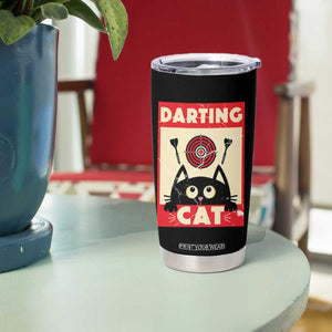 Black Cat Dart Thrower Tumbler Cup Cat Lover Dartist Gift TS12 Print Your Wear