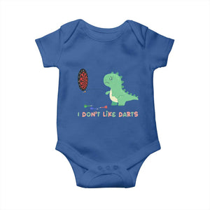 Funny Dinosaur Dartist Player Gift Baby Onesie I Do Not Like Darts TS12 Royal Blue Print Your Wear