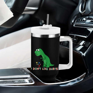 Funny Dinosaur Short Arms Problem Tumbler With Handle I Do Not Like Darts TS12 Print Your Wear