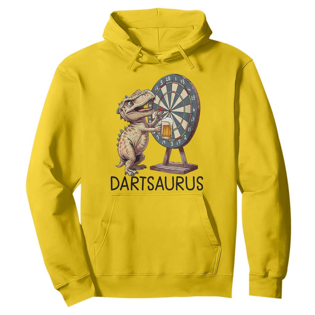 Dartsaurus Hoodie Funny Dinosaur Dart Player Gift TS12 Daisy Print Your Wear