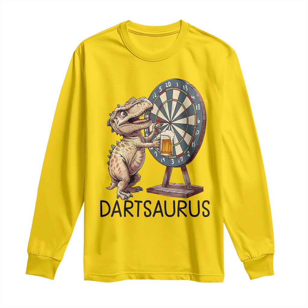 Dartsaurus Long Sleeve Shirt Funny Dinosaur Dart Player Gift TS12 Daisy Print Your Wear